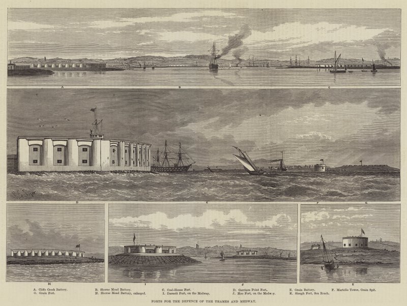 Forts til forsvar af Themsen og Medway af Henry Spernon Tozer