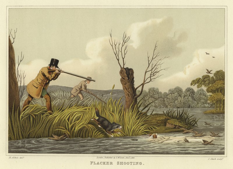 Flacker Shooting (chromolitho) af Henry Thomas Alken