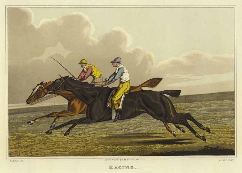 Racing (chromolitho) af Henry Thomas Alken