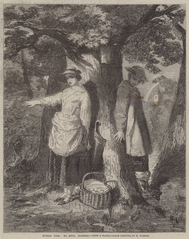 Forårstid, en aprilbyge af Henry Warren