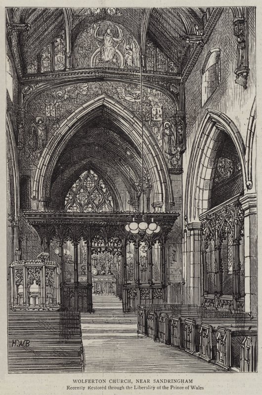 Wolferton Church, nær Sandringham af Henry William Brewer