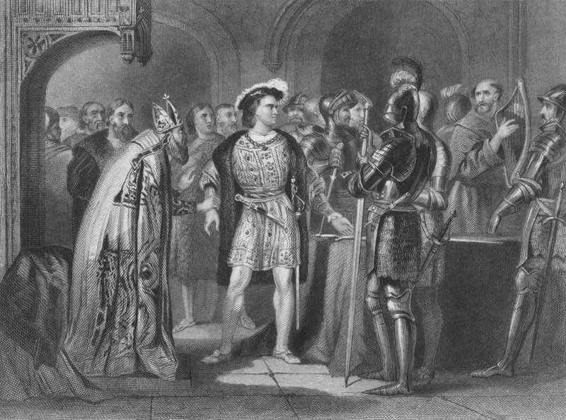 Thomas FitzGerald, 10. jarl af Kildare, giver afkald på sin troskab til Henry VIII af England af Henry after Warren
