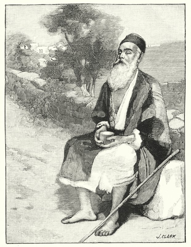 En blind tigger nær Jerusalem (litho) af Henry Andrew Harper