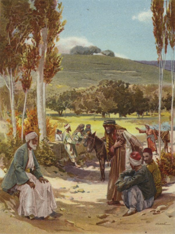 Hilsener i øst (farve litho) af Henry Andrew Harper