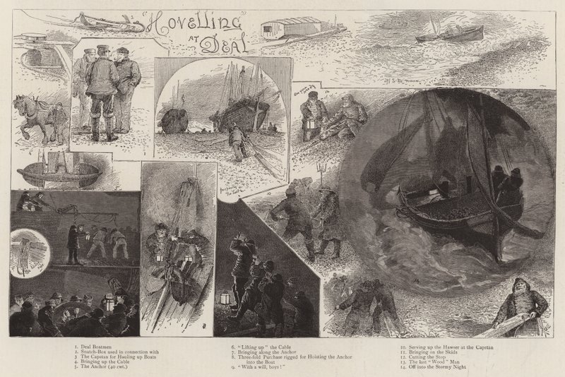 Hovelling ved Deal af Henry Charles Seppings Wright