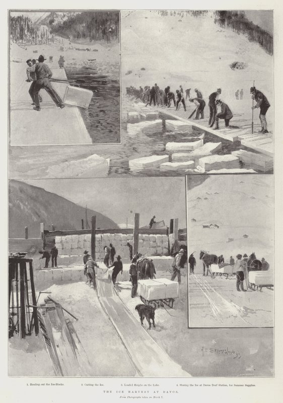 Ishøsten i Davos af Henry Charles Seppings Wright