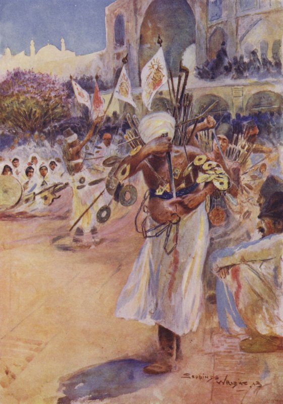 Mohurrum-festivalen, Persien af Henry Charles Seppings Wright