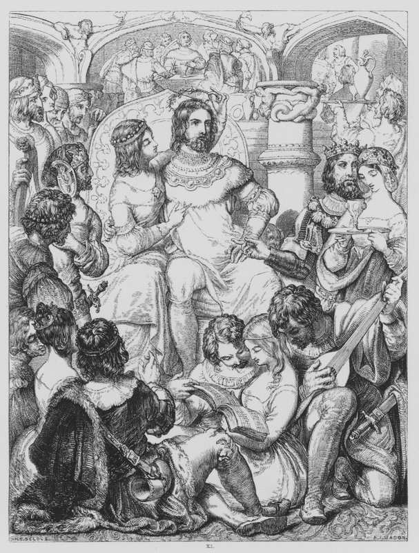 John Milton, L? Allegro af Henry Courtney after Selous