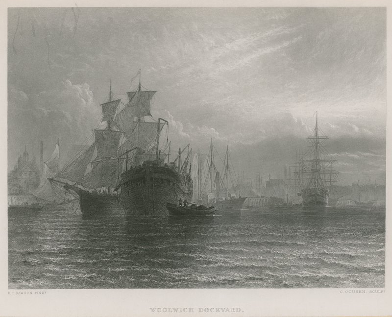 Woolwich værft af Henry Dawson
