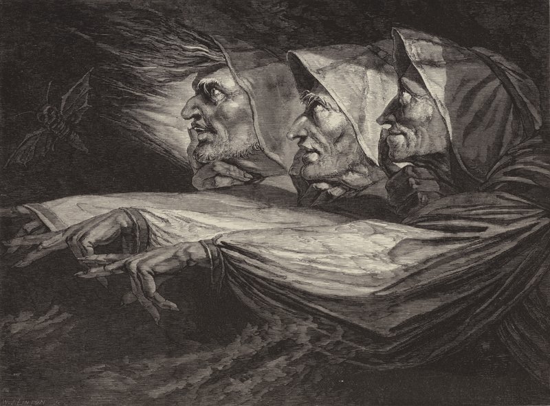 Heksene i Macbeth af Johann Heinrich Füssli