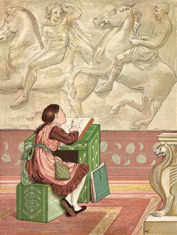 Klassiske mennesker (farve litho) af Henry Hetherington Emmerson