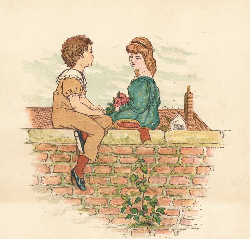 Nabofolk (farve litho) af Henry Hetherington Emmerson