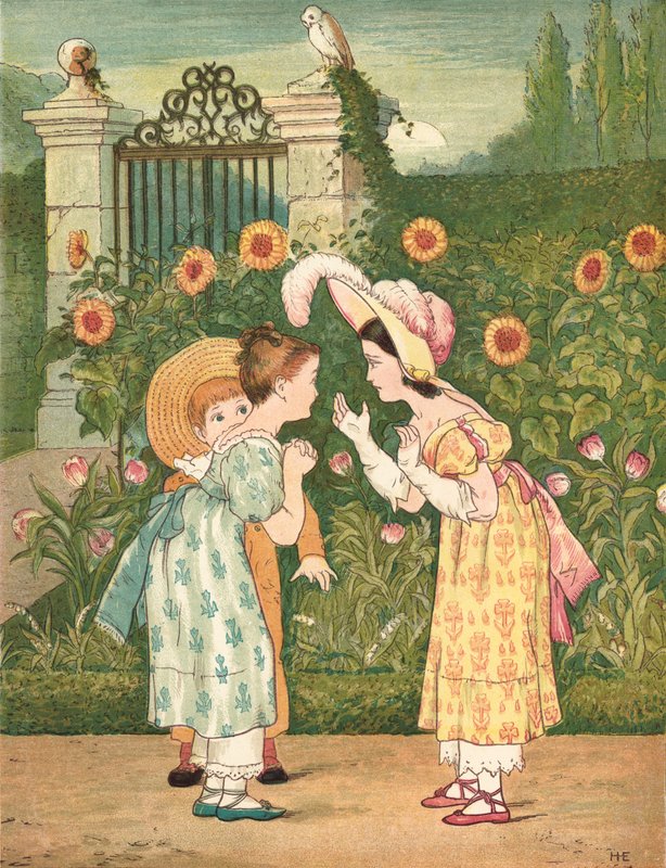 Overtroiske mennesker (farve litho) af Henry Hetherington Emmerson