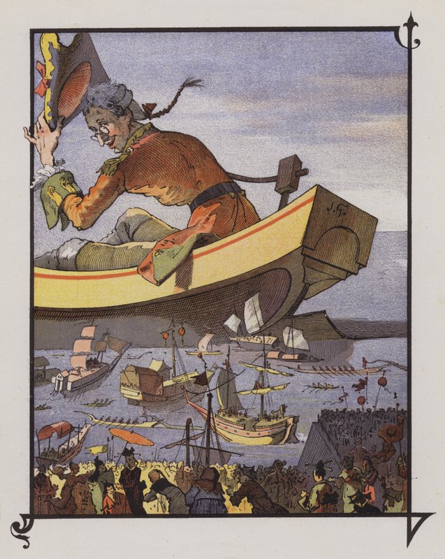 Gulliver i Lilliput af Henri Jules Jean Geoffroy