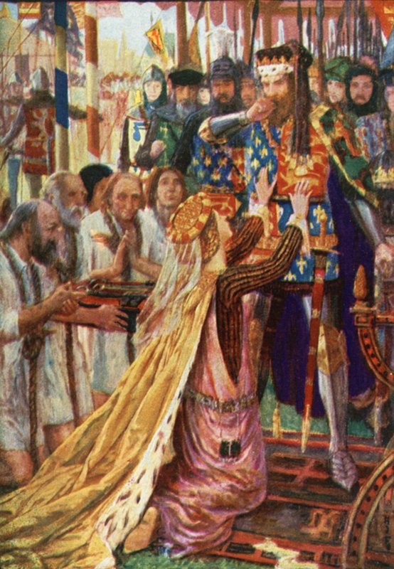Kong Edward III i Calais af Henry Justice Ford