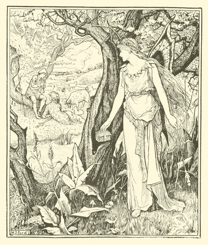 Sylvain og Jocosa (gravering) af Henry Justice Ford