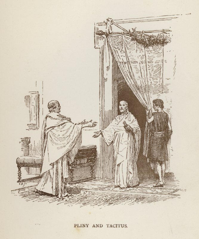 Plinius og Tacitus (litho) af Henry Marriott (after) Paget