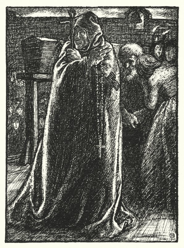 Shakespeares sang: "Fear no more" (litho) af Henry Ospovat