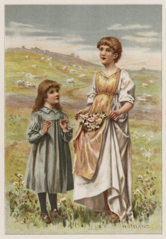 Vi vil prise dig (farve litho) af Henry Ryland