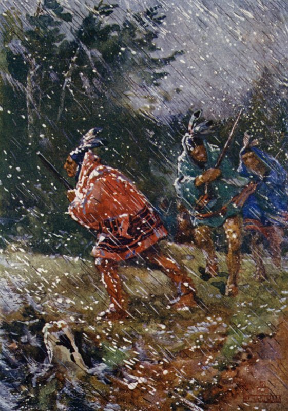 Jagt i hårdt vejr af Henry Sandham