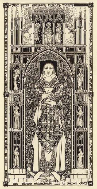 Indhugget plade, c 1350 af Henry Shaw