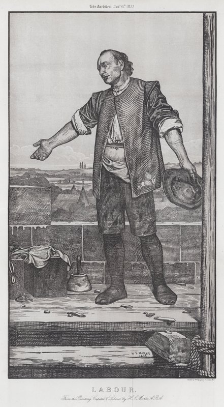 Arbejde (gravering) af Henry Stacey (after) Marks