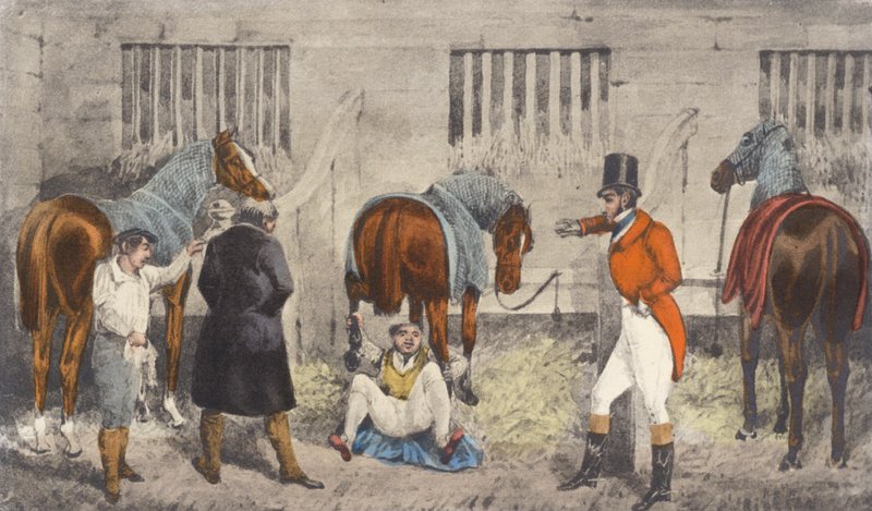 The Oaks-hoppe (litografi) af Henry Thomas (after) Alken