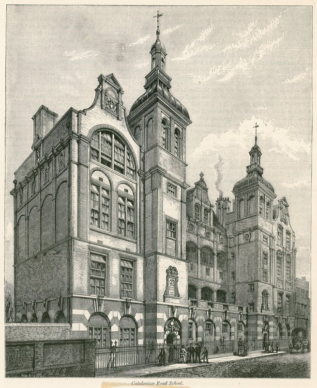 Caledonian Road School, London af Henry William Brewer