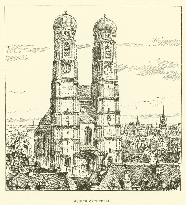 Domkirken i München (gravering) af Henry William Brewer