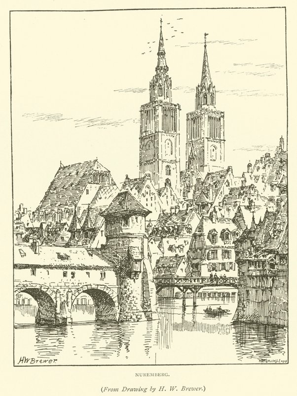 Nürnberg (gravering) af Henry William Brewer