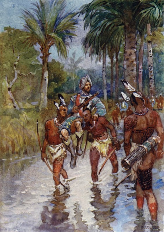 En march gennem sumpene af Henry after Sandham
