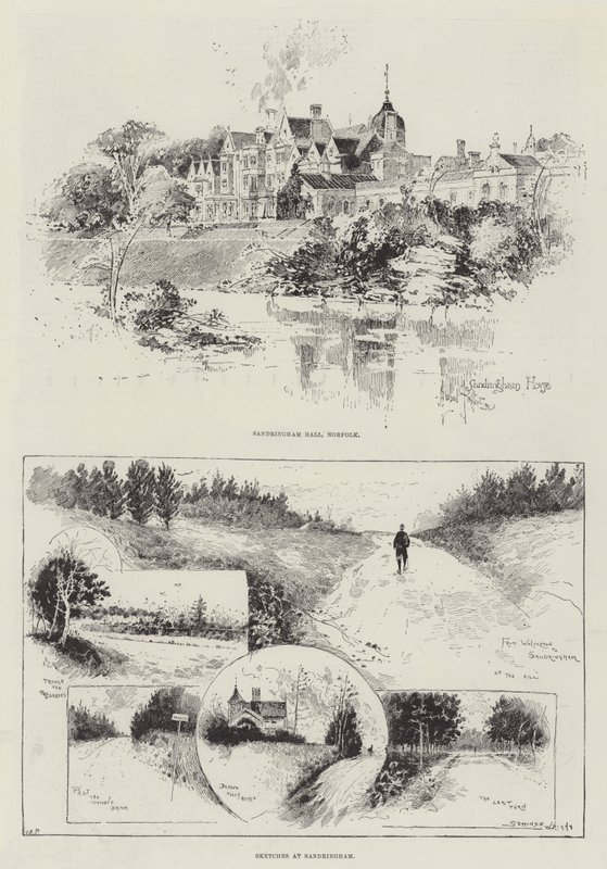 Skitser af Sandringham af Herbert Railton