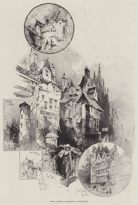 Nogle litterære vartegn i Edinburgh af Herbert Railton