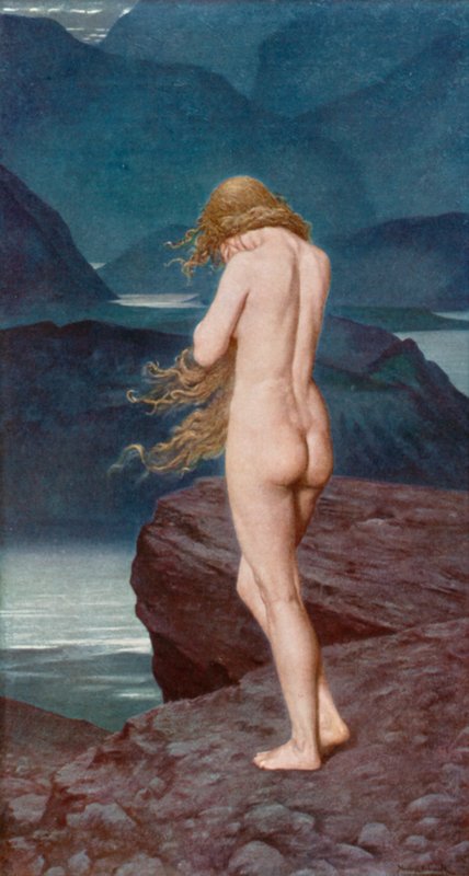 Eva i eksil af Herbert Gustave after Schmalz