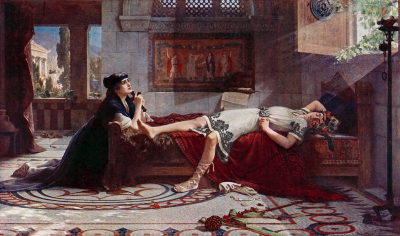 St Monicas bøn af Herbert Gustave after Schmalz