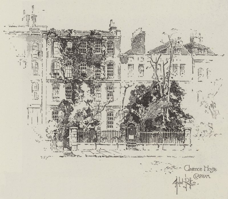 Clarence House i Clapham af Herbert Railton