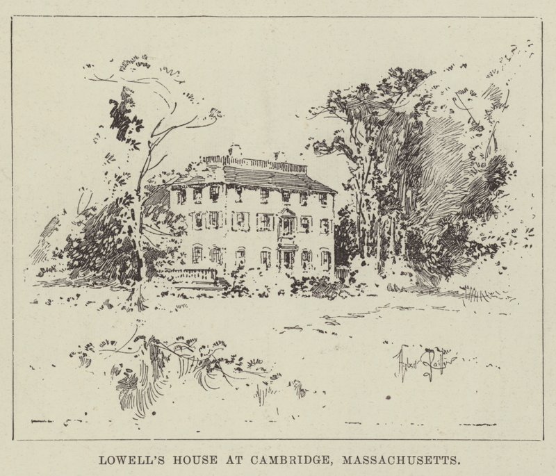 Lowells hus i Cambridge, Massachusetts af Herbert Railton