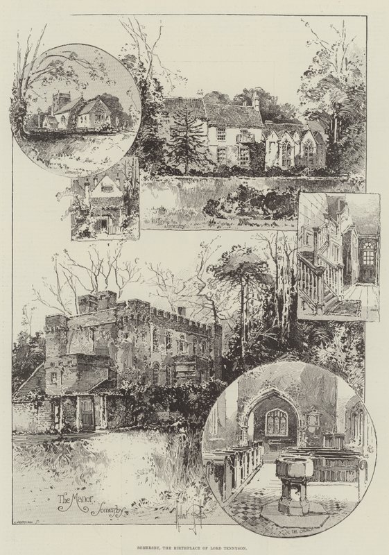 Somersby, Lord Tennysons fødested af Herbert Railton