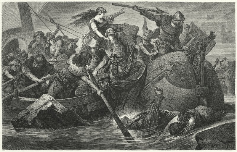Vikingeangribere af Hermann Vogel