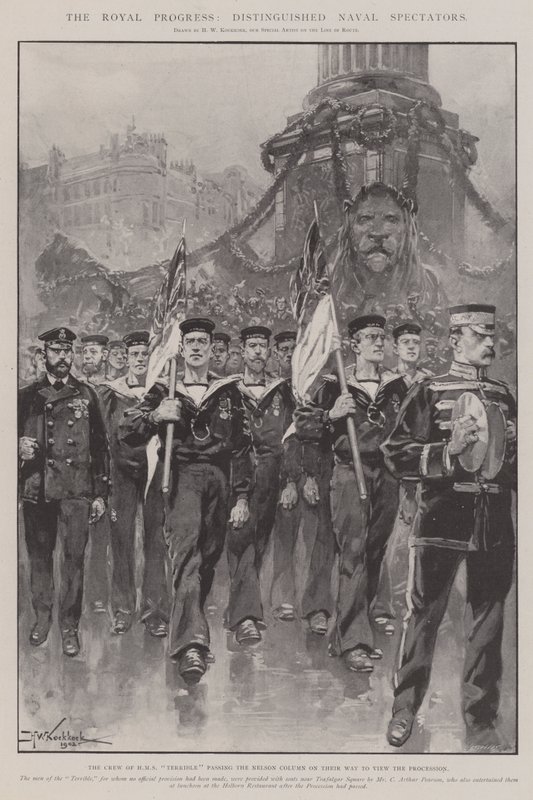 The Royal Progress, Distinguished Naval Spectators af Hermanus Willem Koekkoek