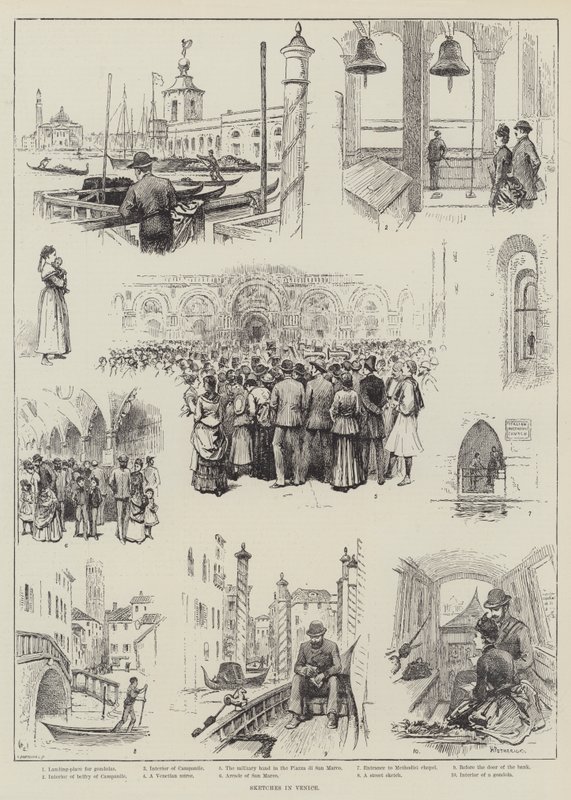 Skitser i Venedig af Horace Petherick