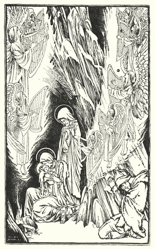 Den hellige nat (litografi) af Horace J. Knowles