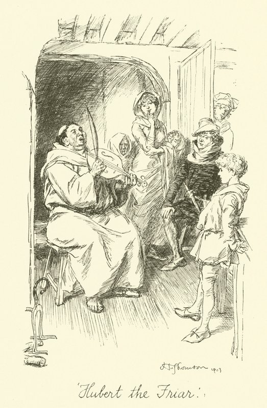 Hubert the Friar (litho) af Hugh Thomson