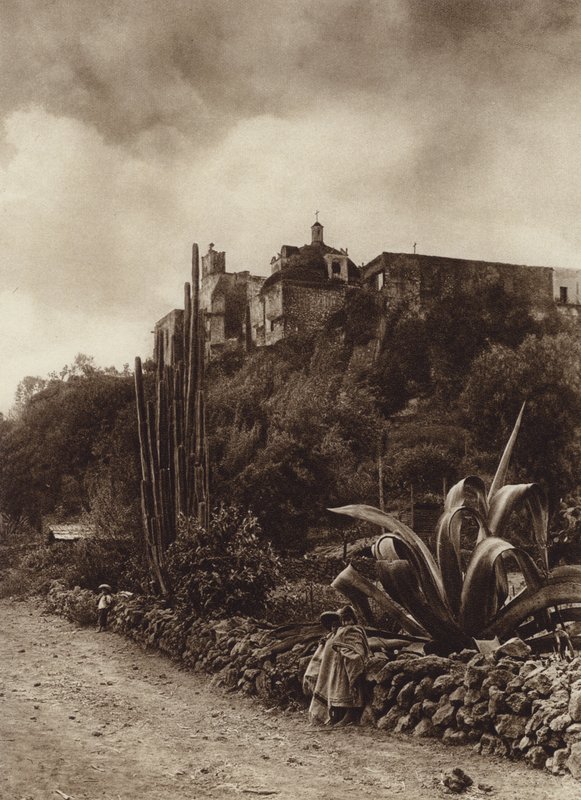 Mexico: Tepepam-kirken (s/h-foto) af Hugo Brehme