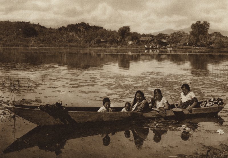 Mexico: Laguna de Patzcuaro (s/h-foto) af Hugo Brehme