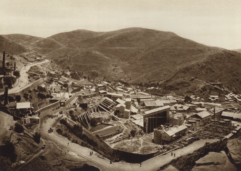 Mexico: Pachucha, Mina Loreto (s/h-foto) af Hugo Brehme