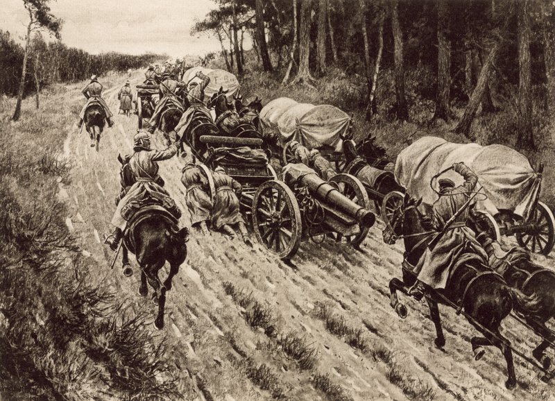 Vestfronten litho af Hugo Ungewitter