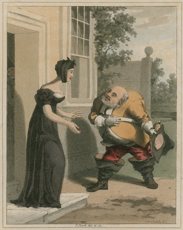 Illustration fra Hudibras af Samuel Butler af I Clark