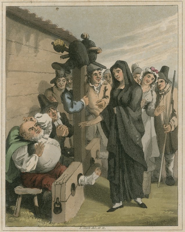 Illustration fra Hudibras af Samuel Butler af I Clark