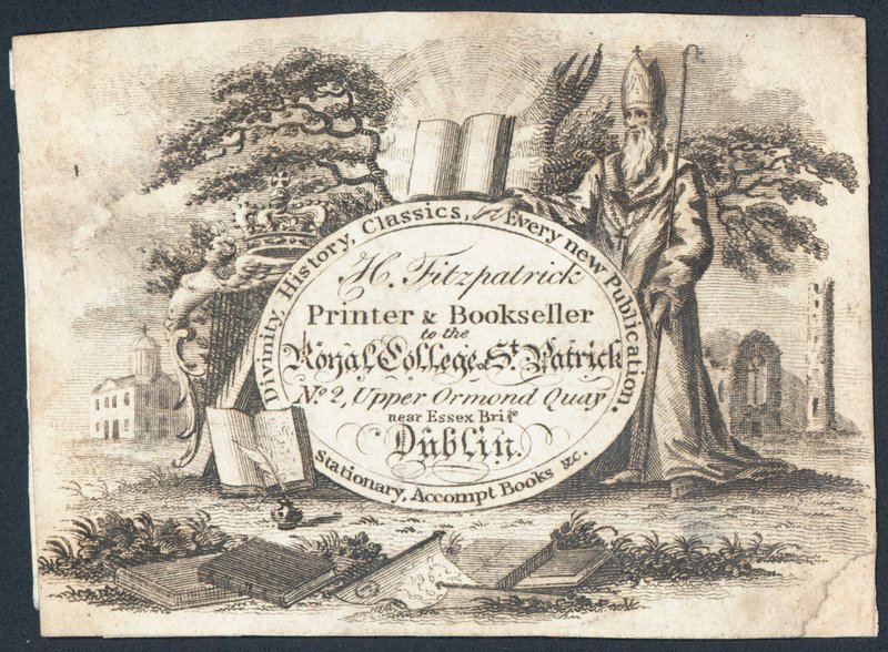Handelskort, H Fitzpatrick (gravering) af Irish School